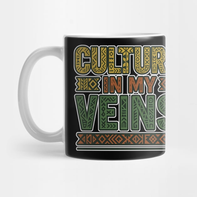 Culture In My Veins – Afro Heritage Power Art by Roots In Royalty
